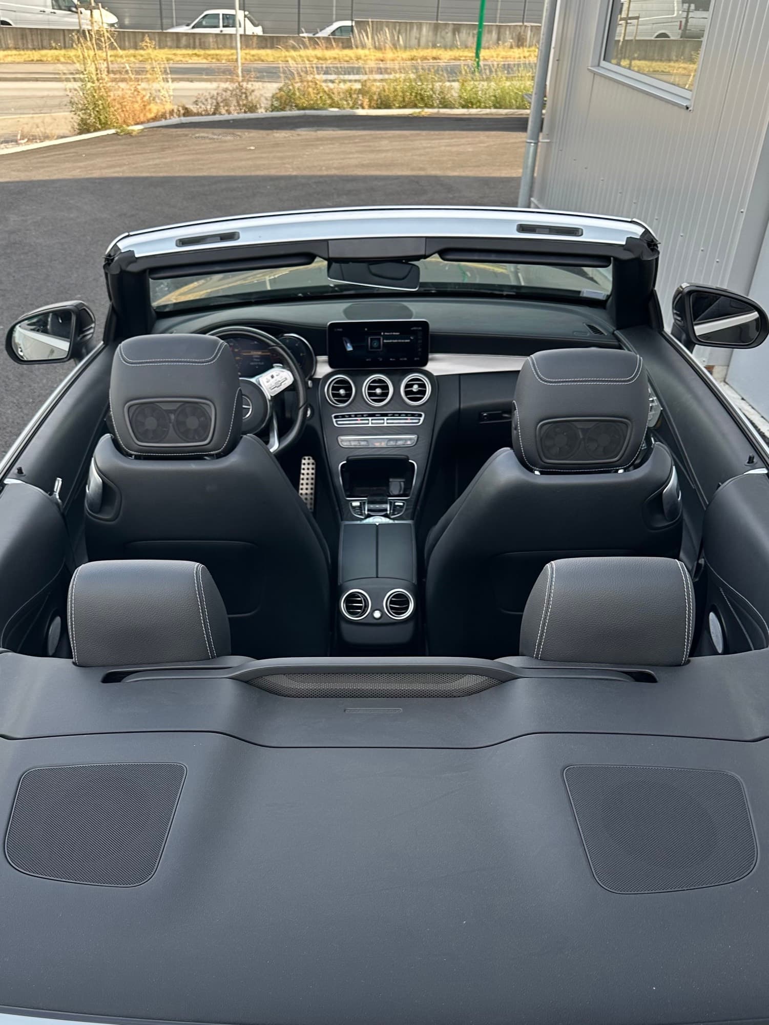 Sièges arrière de la Mercedes Classe C Cabriolet
